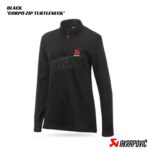 Akrapovic Corpo Zip Turtleneck Hoodie Women's BLACK 1