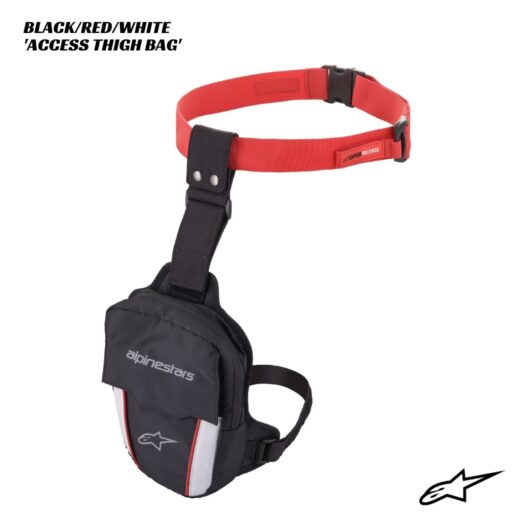 Alpinestars Access Thigh Bag - BLACK/RED/WHITE