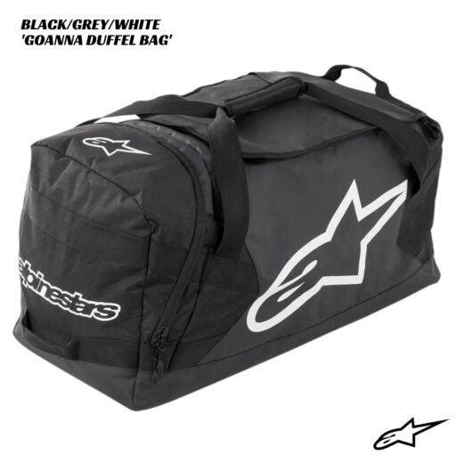 Alpinestars Goanna Duffel Kit Bag - BLACK/GREY/WHITE